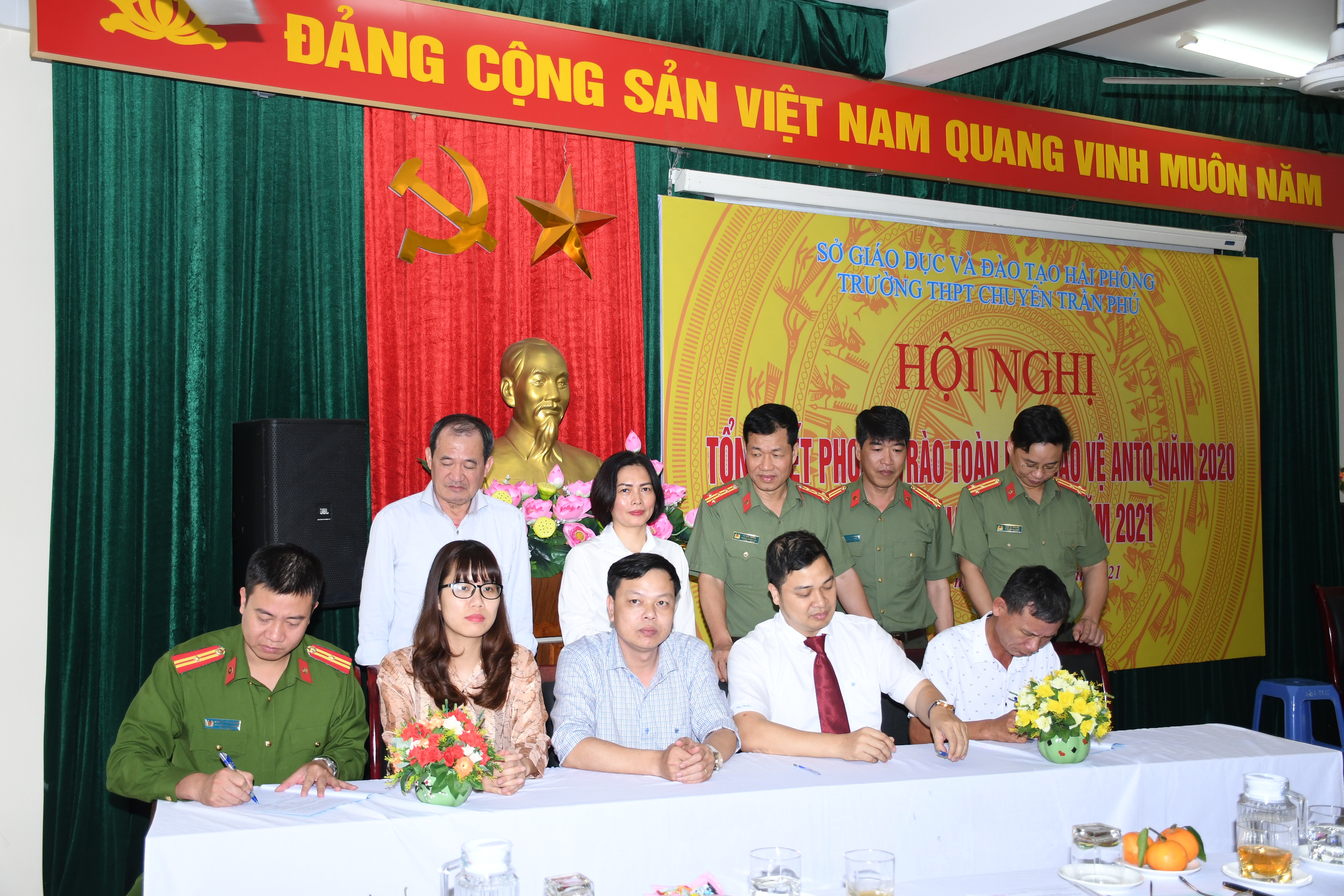 Trường THPT Chuyên Trần Phú:  Triển khai nhiệm vụ đảm bảo an ninh trật tự năm 2021